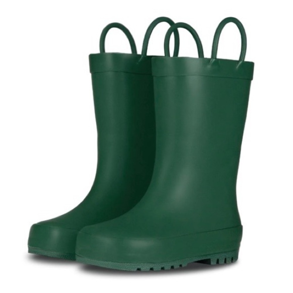 Lone Cone Children's Tall Green Rubber Rain Boots Size 13